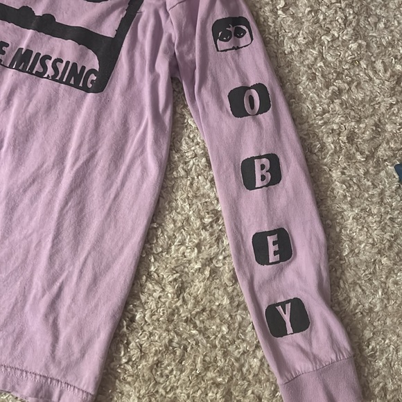 Obey Graphic Print Long Sleeve Top - Picture 3 of 5